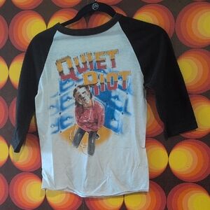 Men's Raglan Tee - Black and White